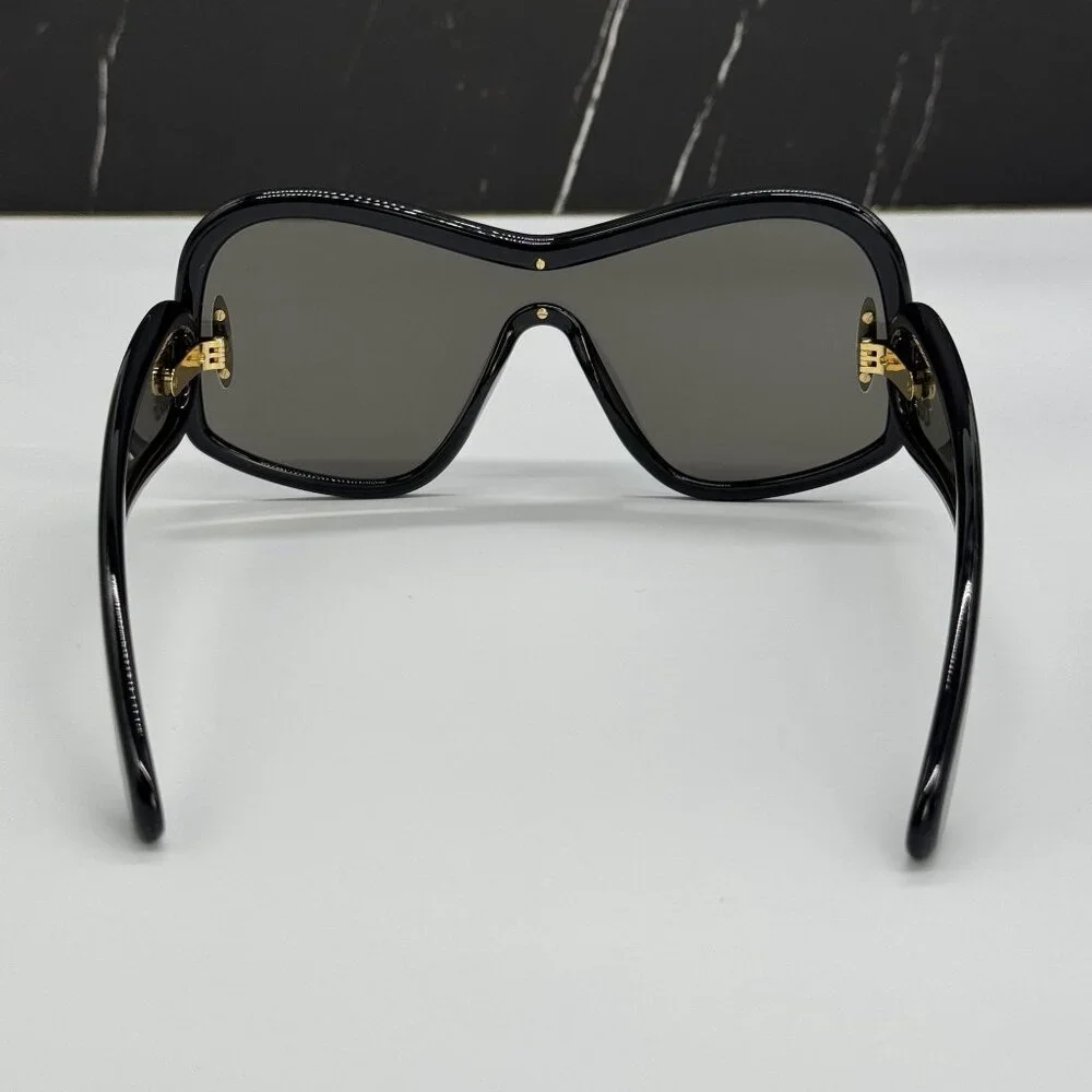 NEW LOEWE LW40131I 01C, SILVER BLACK UNISEX SUNGLASSES LOEWE